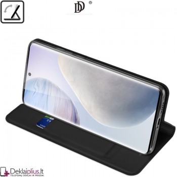Dux Ducis dirbtinės odos viršelis - juodas (telefonui Vivo X60 Pro) Dux Ducis dirbtinės odos viršelis - juodas (telefonui Vivo X60 Pro)